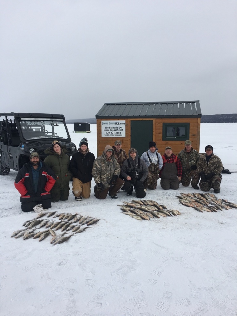 Ice fishing guide in Green Bay for Whitefish and Walleye!