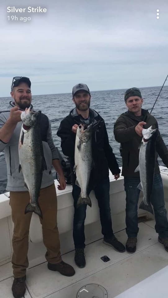 Door County Salmon and Trout Charter Fishing Silver
